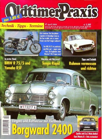Deckblatt Oldtimer Praxis (04/2004)